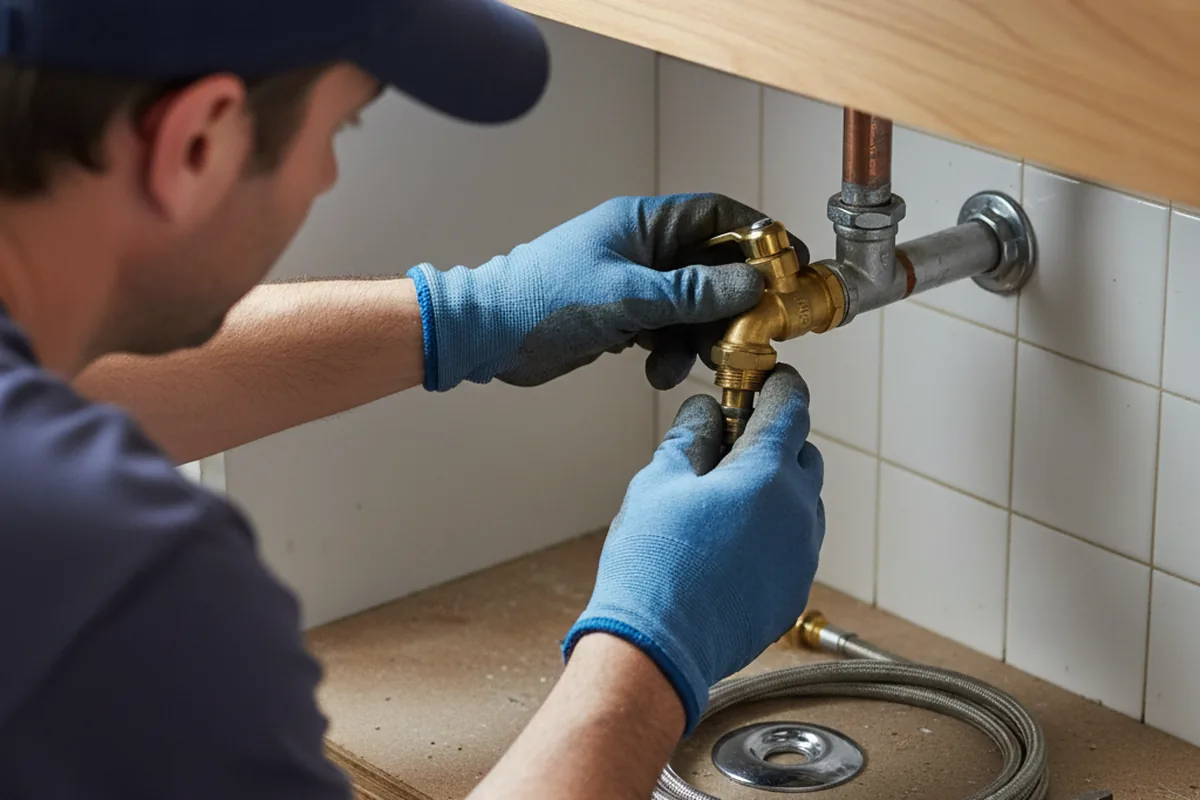 Shutoff valve and fitting work during Emergency Plumbing in Brackenridge